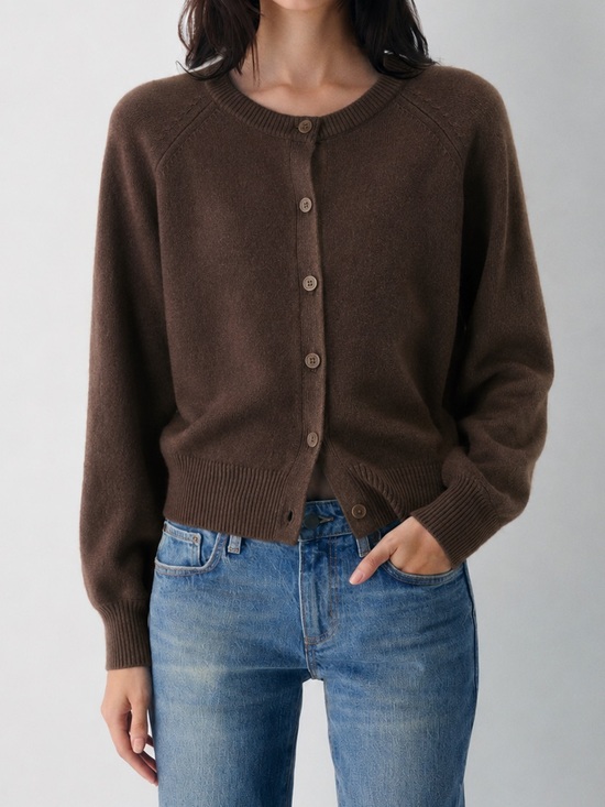 Aritzia Sweaters - Aritzia Merino Wool Cardigan Sweater – Rich Mocha Brown – Size Medium
